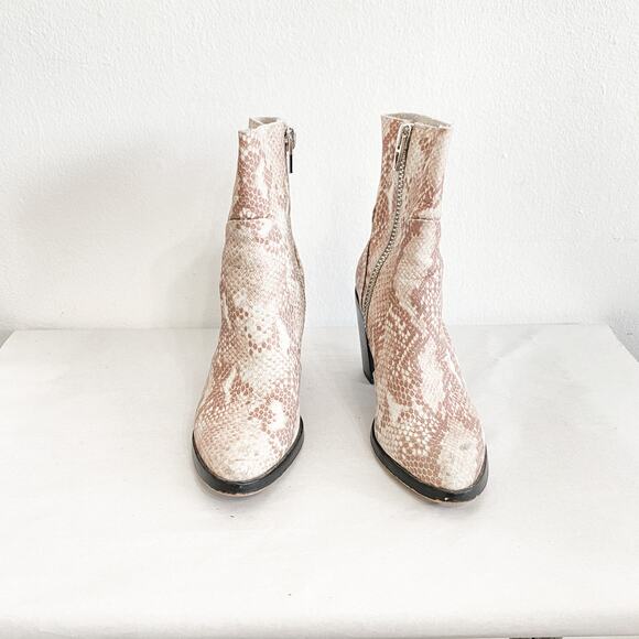 Dolce Vita Samie Snakeskin Leather Bootie 6.5 - Picture 5 of 13